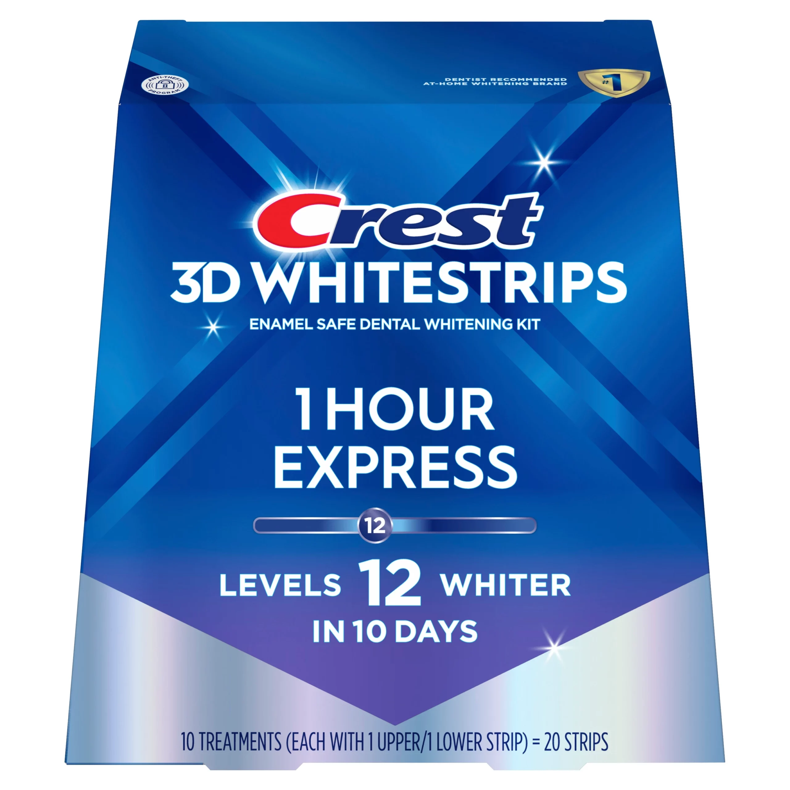 Crest 3D Whitestrips 1 hour express 20 Strips