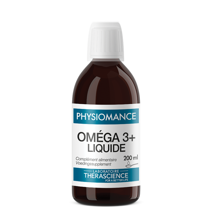 Therascience Oméga 3+ liquide Physiomance flacon de 200ml