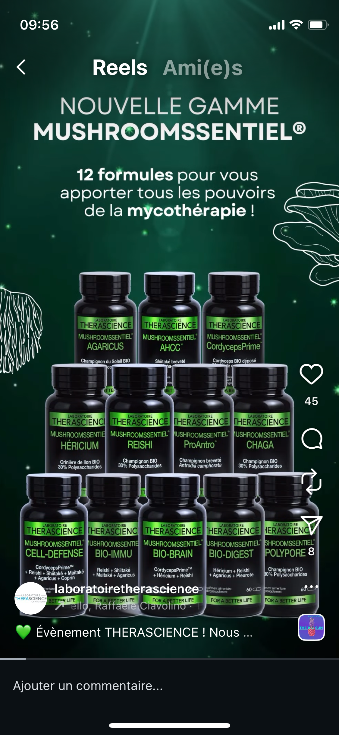 Mushroomssentiel Pharmacie Matignon Paris